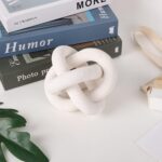 Wood Knot Chain Link Decor - 3 Link Boho Wooden Hand Carved Decorative Wooden Links Knots for Coffee Table Entryway Modern Farmhouse Shelf Decoration - Image 3