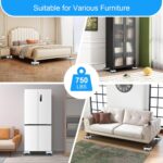 New Upgrade Furniture Sliders, Furniture Movers with Wheels, Furniture Lift Mover Tool Set with 360° Rotatable Wheels, Furniture Dolly for Moving Heavy Duty Sofa, Bed, Load Capacity Up to 750lb - Image 6