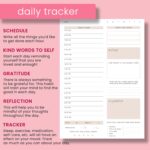 CanPlan Mental Health Planner - Self Care Gift for Women, Mental Health Journal, Book, Anxiety, Depression, ADHD Planner and Tracker, Self Love Self Care Journal, Wellness Planner, Pink - Image 4