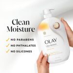 Olay Body Wash for Women, Ultra Moisture, 24/7 Moisture Barrier Repair, Hydrating Formula for Visibly Healthy Soft Skin, Vitamin B3 & Hyaluronic Blend, For All Skin Types, Shea Butter Scent, 35 fl oz - Image 4