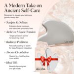Kitsch Stainless Steel Gua Sha Facial Tools - Guasha Tool for Face, Face Sculpting Tool, Neck Massager, Double Chin Reducer Gua Sha Tools, Lymphatic Drainage Massager, Facial Skin Care - Silver - Image 4