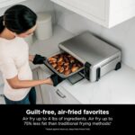 Ninja SP080 Foodi Digital Air Fry Countertop Oven with 6-in-1 Functionality, Flip Up & Away Capability for Storage Space, with Air Fry Basket, Wire Rack, Sheet Pan & Crumb Tray, Silver (Renewed) - Image 3