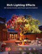 Govee Outdoor Tree Lights 3-Pack, RGBWIC LED Landscape Lighting, Outdoor Lights for Yard Garden Patio, 66 Scene Modes for Holiday Party and Event, App Control, Google Assistant, Matter - Image 5