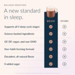 Beam Dream Sleep Powder – Sleep Aid for Adults with Melatonin, Magnesium, L-Theanine, Reishi Mushroom & Apigenin Sleep Supplement, Sleepy Cocoa Bedtime Drink Mix, Brownie Batter Flavor, 30 Servings - Image 4