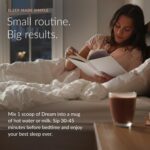 Beam Dream Sleep Powder – Sleep Aid for Adults with Melatonin, Magnesium, L-Theanine, Reishi Mushroom & Apigenin Sleep Supplement, Sleepy Cocoa Bedtime Drink Mix, Brownie Batter Flavor, 30 Servings - Image 5