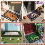 Nuanchu Seasonal Door Mat Interchangeable Doormat Inserts Entrance Welcome Mats 22 x 10 Inches Non Slip Mats Gifts for Front Door 4th of July Summer Decoration (No Frame)(Gnomes) - Image 5