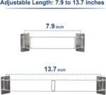 Safoner RV Shower Corner Storage Bar- Adjustable Stainless Steel Rod for Corner Shelves in Camper, Length 7.9-13.7 inches- RV Bathroom Organization Must Have Accessories (2 Pack - Image 3