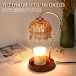Funistree Flower Candle Warmer Lamp with Timer, Dimmable Candle Lamp Warmer, Mothers Day Birthday Gifts for Women Her Mom, House Warming for New Home Decor, Lotus Wax Warmer for Yankee Candles - Image 3