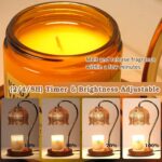 Funistree Flower Candle Warmer Lamp with Timer, Dimmable Candle Lamp Warmer, Mothers Day Birthday Gifts for Women Her Mom, House Warming for New Home Decor, Lotus Wax Warmer for Yankee Candles - Image 5