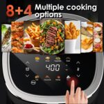 Compact Air Fryer, 9-in-1 with Smart Digital Color TouchScreen Air Fryers, View Window, Air Fry, Roast, Bake,Reheat, Dehydrate, 12 Presets,Dishwasher Safe Basket & Less Oil Nonstick,4.2QT - Image 4