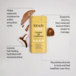 Kitsch Moisturizing Coconut Oil Liquid Conditioner for Women & Men – Coconut Oil Hair Conditioner for Kinky, Curly & Coily Hair – Deep Moisture, Shine & Manageability, Color-Safe Hair Care – 12.3 oz - Image 3