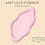 CCINPPY Ceramic Jewelry Tray Trinket Dish, Decorative Cloud Vanity Key Tray for Women, Ring Holder Dish, Cute Jewelry Plate Bowl Room Decor Aesthetic, Pink, Medium - Image 3