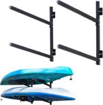 StoreYourBoard G-Kayak Wall Rack – Heavy-Duty Outdoor Kayak Rack for 2 Boats, Adjustable Storage Wall Mount Hanger, Space-Saving Outdoor Storage for Kayak Wall Mount - Holds 200 lbs - Silver - Image 5