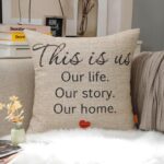 This is Us Pillow Cover 18x18, Farmhouse Inspirational Saying Decorative Throw Pillow Cover for Sofa Couch, House Warming Gifts, Bedroom Living Room Decor CC2020 - Image 3
