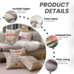 This is Us Pillow Cover 18x18, Farmhouse Inspirational Saying Decorative Throw Pillow Cover for Sofa Couch, House Warming Gifts, Bedroom Living Room Decor CC2020 - Image 5