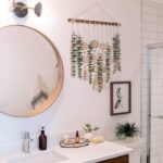 Artificial Eucalyptus Wall Decor Fake Greenery Leaves Stems Wall Hanging Plants on 16.5 inch Wooden Stick Boho Rustic Farmhouse Decor for Bedroom Kitchen Dining Room Bathroom - Image 4
