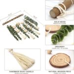 Artificial Eucalyptus Wall Decor Fake Greenery Leaves Stems Wall Hanging Plants on 16.5 inch Wooden Stick Boho Rustic Farmhouse Decor for Bedroom Kitchen Dining Room Bathroom - Image 5