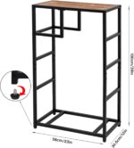 Yohsnor Indoor Firewood Rack - 23 x 39 Inches Durable Firewood Holder for Indoor and Outdoor Use - Elegant Fireplace Storage Solution & Stylish Home Decor - Image 3