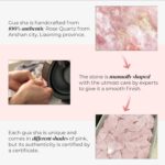 PLANTIFIQUE Rose Quartz Gua Sha Tool – Anti-Aging Face Massager & Jawline Shaper for Skincare Routine – Facial Massage & Skin Care Gift - Image 4