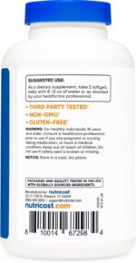 Nutricost Omega 3 Fish Oil - 2500MG, 120 Softgels (40 Serv) - Fish Oil, Wild Caught! 1200mg EPA 850mg DHA - Non-GMO, Gluten Free - Image 5
