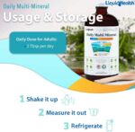 LIQUIDHEALTH Daily Multi Mineral Liquid Supplement with Fulvic Acid, Plant Based Ionic Aquamin Sea Trace Ocean Minerals - Immune Support, Energy, Gut Health, Detox - Made in USA, Vegetarian (32 oz) - Image 3