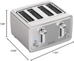 BLACK+DECKER 4-Slice Toaster, Stainless Steel, TR4900SSD - Image 4