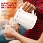 Secura Stainless Steel Double Wall Electric Kettle Water Heater for Tea Coffee w/Auto Shut-Off and Boil-Dry Protection, 1.0L (White) SWK-1001DW/HB-K012 - Image 7