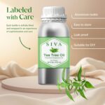 Siva Tea Tree Essential Oil - 16 Fl Oz – 100% Natural Tea Tree Oil - for Diffuser, Face, Skin Care, Aromatherapy, Hair Care, Scalp and Body Massage - Image 4