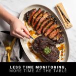 MEATER Plus: Smart Bluetooth Wireless Meat Thermometer Digital | BBQ, Grill, Oven, Smoker, Air Fryer, Kitchen | Perfect for Steak, Chicken, Turkey, and More | Delicious Recipes in App - Image 3