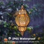 Solar Lanterns Outdoor Waterproof, Hanging Solar Lantern Garden Decor, Decorative Garden Lights for Yard, Patio, Lawn, Porch, Mother's Day Gifts (Moroccan) - Image 4