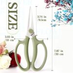 3Pcs Garden Flower Scissor,Floral Scissors Pruning Shears,Stainless Steel Flowers Scissors with Comfortable Grip Handles,Premium Garden Clippers for Flower Arrangement,Gardening Tool - Image 3