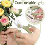 3Pcs Garden Flower Scissor,Floral Scissors Pruning Shears,Stainless Steel Flowers Scissors with Comfortable Grip Handles,Premium Garden Clippers for Flower Arrangement,Gardening Tool - Image 4