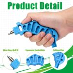 2 Pack Drip Irrigation Tubing Hole Punch Fittings, Drip Tube Hole Punch and 1/4 Inch Drip Fitting Insertion Tool for Easier 1/4" Barbed Fitting & Emitter Insertion in Drip Sprinkler System Setup - Image 4