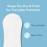 Rael Panty Liners for Women, Organic Cotton Cover - Daily Pantiliners, Light Absorbency, Unscented, Chlorine Free (Micro Thin, 140 Count) - Image 3