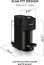 Nespresso Vertuo Next Coffee and Espresso Maker by De'Longhi, Matte Black - Image 3