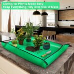 39.5" X 31.5" Large Repotting Mat for Indoor Plants Transplanting and Dirt Control Portable Potting Tray Plant Gifts for Plant Lovers Gardening Gifts for Women & Men - Image 5