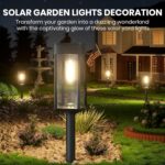 BITPOTT Bright Solar Pathway Lights Outdoor Waterproof IP65, 8 Pack Auto On/Off Solar Outdoor Lights for Path, Yard, Patio, Landscape, Lawn, Walkway, Driveway, Garden Decor Lighting Solar Powered - Image 4