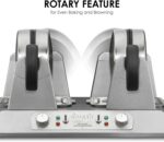 Waring Commercial Double Belgian Waffle Maker with Serviceable Plates, Duel Side by Side Rotating Cooking Non-Stick Surfaces, Heavy Duty Restaurant Foodservice, 50-60 Waffles an Hour, 208V, 2700W - Image 3