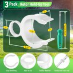 Sprinkler Head Tool Compatible with Rain Bird, 3 Pcs Hold Up Tools and Sprinkler Spray Head Rotor Adjustment Tool, Rotor Sprinkler Tools for Lawn Irrigation Sprinkler System Repair - Image 4