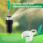 Sprinkler Head Tool Compatible with Rain Bird, 3 Pcs Hold Up Tools and Sprinkler Spray Head Rotor Adjustment Tool, Rotor Sprinkler Tools for Lawn Irrigation Sprinkler System Repair - Image 7
