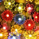 Fairy Lights Decorative Flower Lamp -Waterproof Battery Operated String Lights 7ft 20LED Indoor Outdoor- Floral Décor Flower String Lights Garden Wreath Fence Bathroom Office Home Decor - Image 3