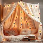 Fairy Lights Decorative Flower Lamp -Waterproof Battery Operated String Lights 7ft 20LED Indoor Outdoor- Floral Décor Flower String Lights Garden Wreath Fence Bathroom Office Home Decor - Image 5