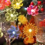 Fairy Lights Decorative Flower Lamp -Waterproof Battery Operated String Lights 7ft 20LED Indoor Outdoor- Floral Décor Flower String Lights Garden Wreath Fence Bathroom Office Home Decor - Image 6