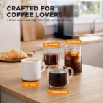 Tastyle Single Serve Coffee Maker with Built-in Detachable Milk Frother, Iced and Hot Coffee Machine for K Cup & Grounds, 40oz Removable Water Reservoir, 6 Cup Sizes, Fits 7.3" Travel Mug, Black - Image 4
