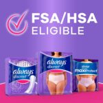 Always Discreet Adult Diapers for Women, Incontinence Underwear, Postpartum Essentials, Disposable Briefs, Max Absorbency, Bladder Leak Protection, Large, 28ct - Image 6