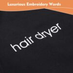 Hair Dryer Bags Drawstring Bag Container Hairdryer Bag for travel bathroom (Black) - Image 4