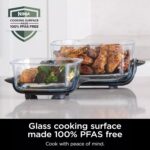 Ninja Crispi Air Fryer, Microwave, Freezer & Dishwasher Safe, Non Toxic Glass Portable Cooking System, 4 QT & 6 Cup Glass Containers with Storage Lids, Easy Meals, Air Fry, Bake, Blue (Renewed) - Image 5