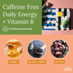 Noor Vitamins Energy+ Multivitamin; Halal Vitamin for Energy Production & Immunity, 26 Vitamins & Minerals, Black Seed, Dates, Honey, for Men & Women. Gelatin Free, 2 Month Supply - Image 4