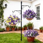 INQCMY Fake Artificial Pansy Flowers for Outdoor, Faux Silk Pansies Flower 12 Pcs Spring Summer Decoration, UV Resistant Fake Plants for Outside Planter Porch Yard Patio Home Decor(Double Purple) - Image 5