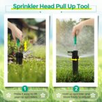 Sprinkler Head Tool Compatible with Rain Bird, 2 Pcs Hold Up Tools with Bubble Level and Sprinkler Spray Head Rotor Adjustment Tool, Rotor Sprinkler Tools for Lawn Irrigation System Repair - Image 5